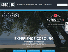 Tablet Screenshot of cobourgtourism.ca